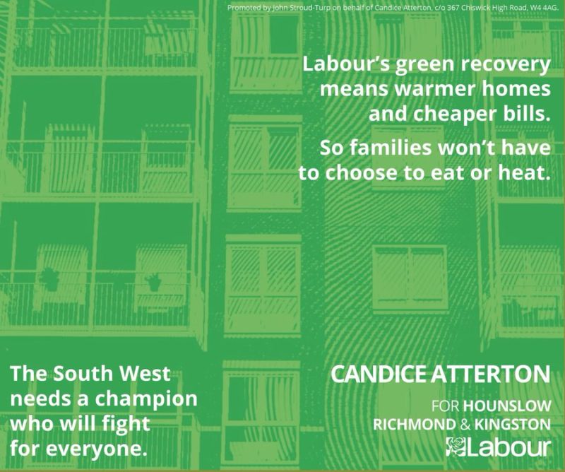 Announcement of a meeting of green minded Labour people in South West London
