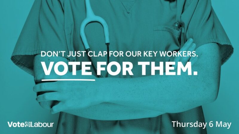 A vote for Labour on 6 May is a vote to give our key workers a pay rise.