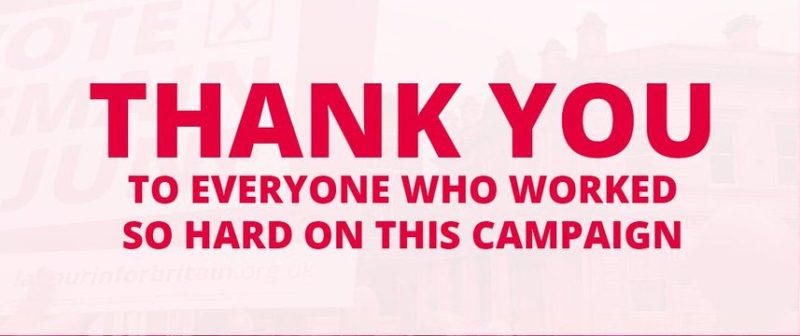 Thank you from Twickenham Labour