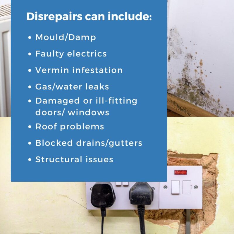 List of different kinds of repairs
