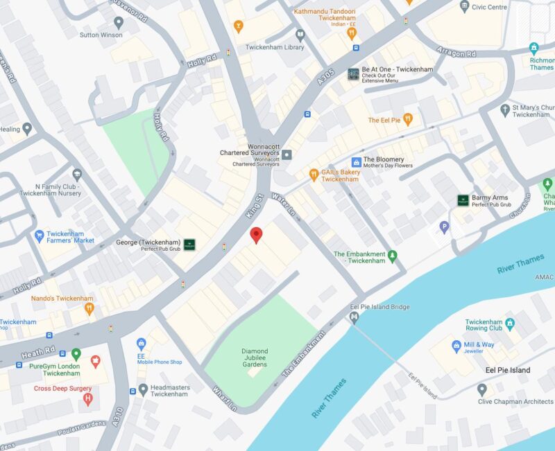 Map of Twickenham 