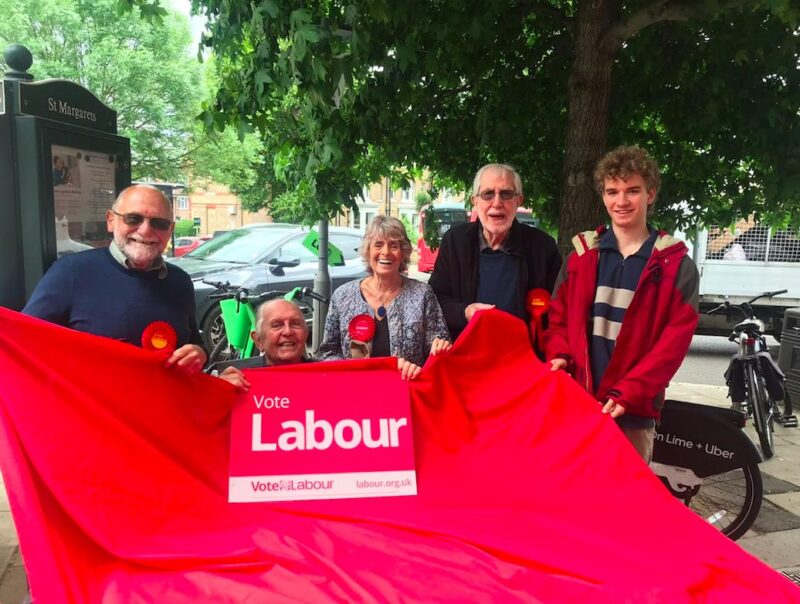 A Labour Street Stall in St Margarets 