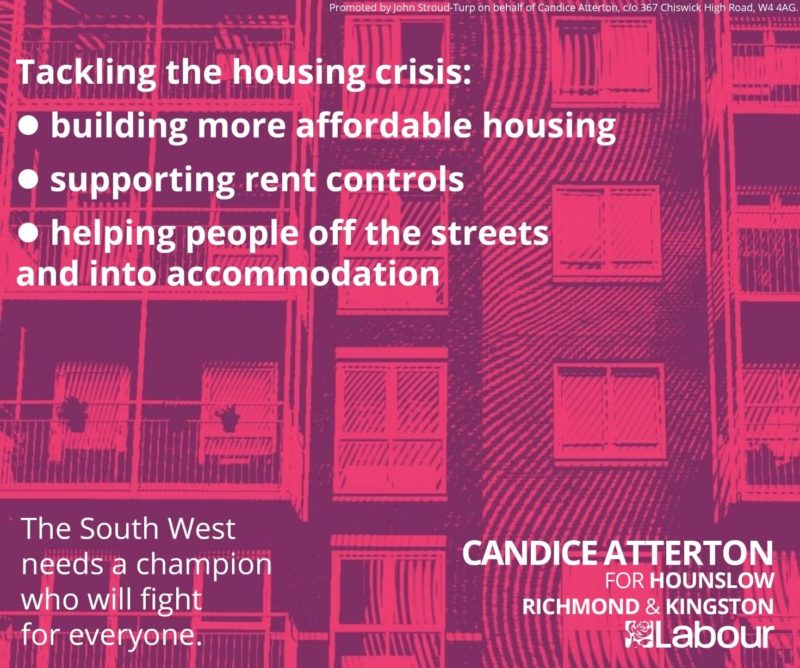 Candice Atterton on the housing crisis facing Londoners